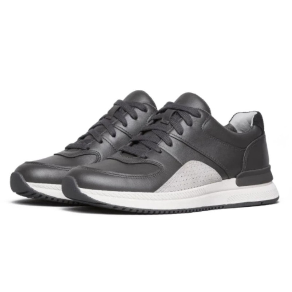 EVERLANE Tread The Trainer Sneaker Leather Lace Up O By Everlane 8.5 Minimalist
